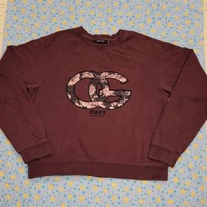 🔥 OBEY 😵‍💫 Worldwide 🌐 Sweater Sweatshirt Womens Small Crewneck Andre Giant
